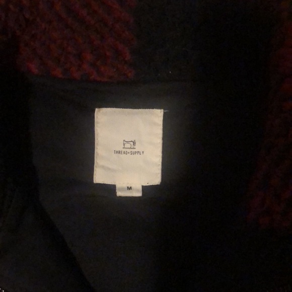 Plaid Fuzzy winter jacket from thread + supply !! - Picture 2 of 3